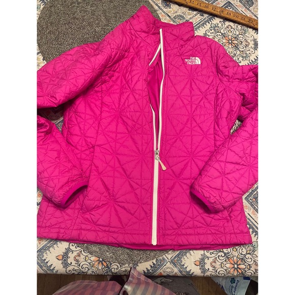 The North Face Jackets & Blazers - The North Face Womens Pink Thermoball Quilted Puffer Jacket Full Zip Large